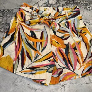 C&C California Women’s Medium Linen Shorts Tropical